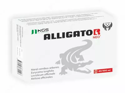 BAD ALLIGATOR NEO 550mg 20 dona kapsula erektil funksiyani yaxshilovchi erkaklar kapsulasi -
